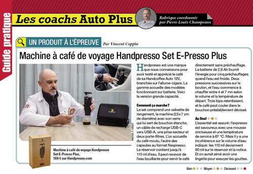 Article Auto Plus Handpresso E-Presso